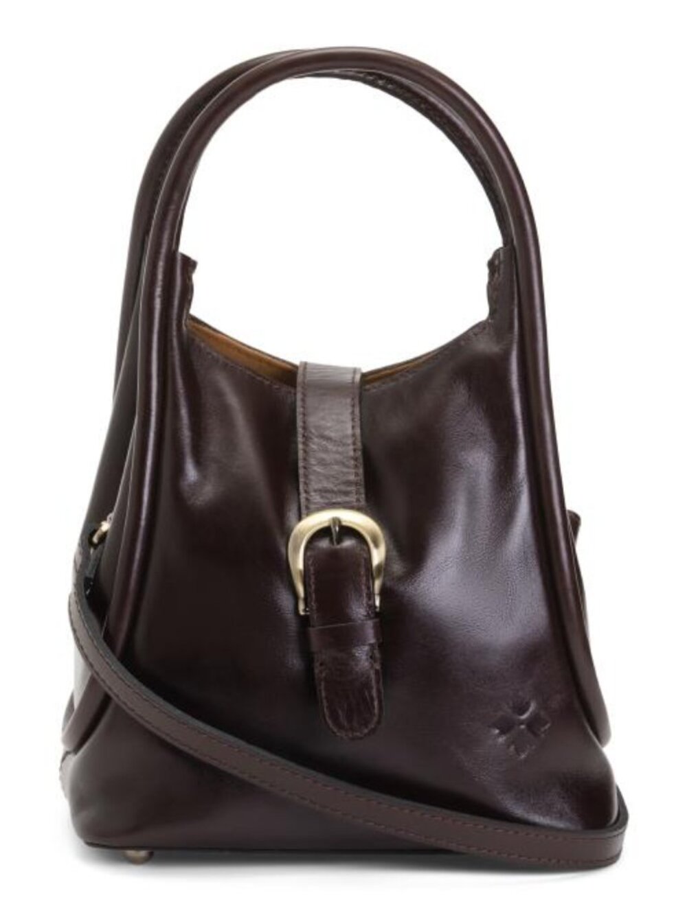 PATRICIA NASH Leather Halina Top Handle Hobo With Crossbody Strap